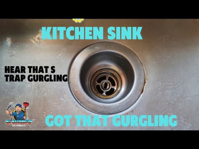 Sink Gurgles Hear What A S Trap Sounds