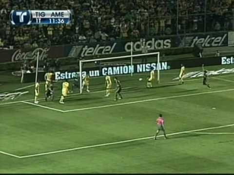 tigres vs america gol olimpico de lucas lobos jorn...