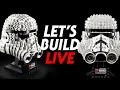 Let's Build the LEGO Stormtrooper Helmet / HelloGreedo's face LIVE!