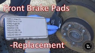 Front brake pad replacement, quick and easy tutorial – V50, C30, S40, KUGA, FOCUS, C-MAX, MAZDA 3&5