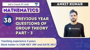 Important Previous Year Questions of Group Theory (Part- 3) | Mathematics | Target IIT-JAM 2021