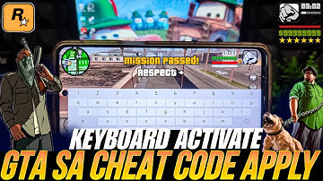 Gta san Andreas Enable keyboard/Gta sa Mobile Cheat Code/Activate Keyboard Enable cheat code Android