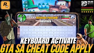 Gta san Andreas Enable keyboard/Gta sa Mobile Cheat Code/Activate Keyboard Enable cheat code Android screenshot 4