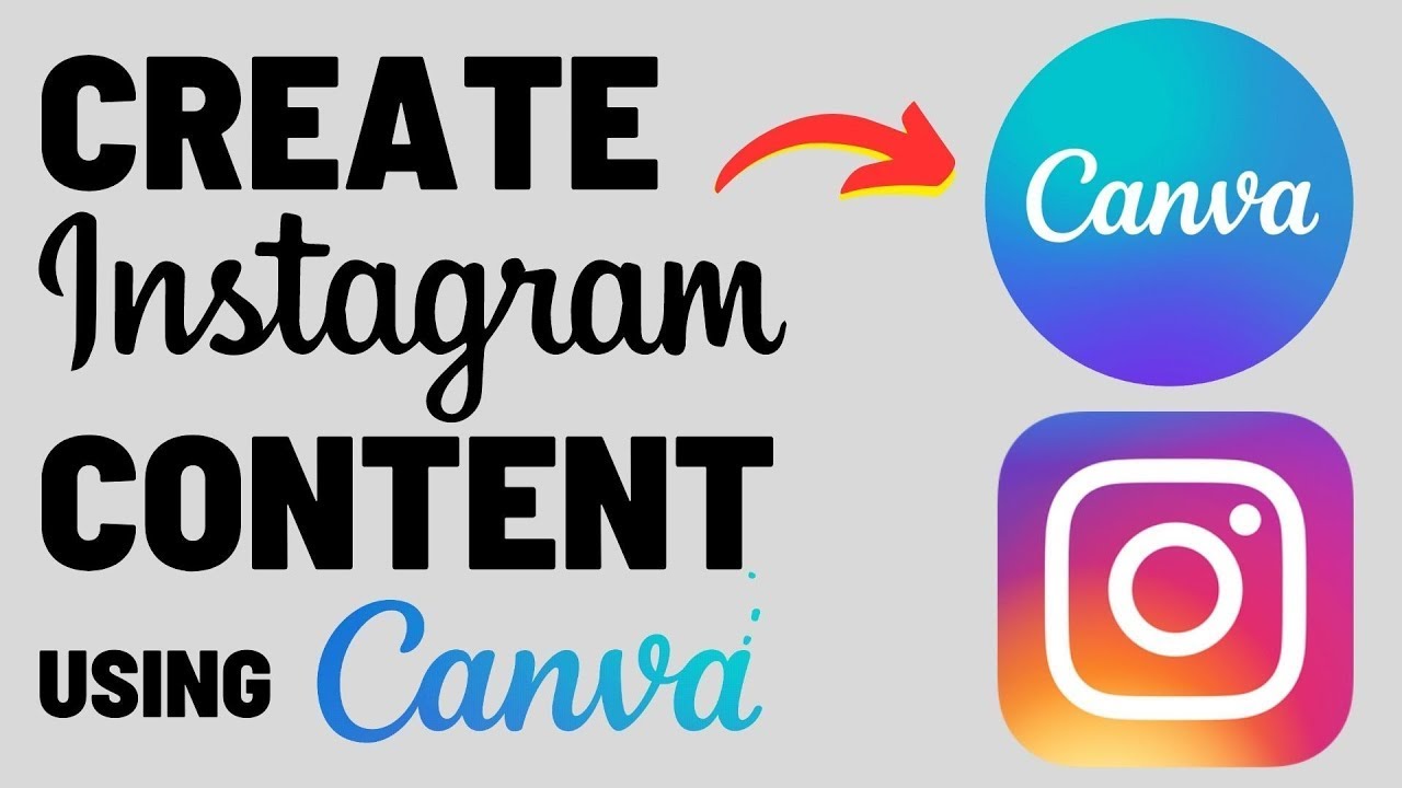 How To Create Content For Instagram Using Canva - YouTube