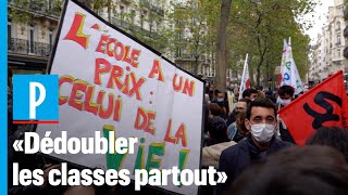 « C'est une colère globale » : des centaines de profs en grève « sanitaire » manifestent