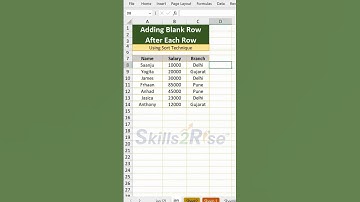 How to Insert Blanks Rows After Every Row in Excel