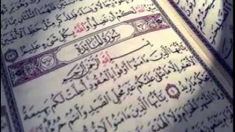 سورة المائدة تلاوة بصوت الشيخ خالد الوصابي سورة المائدة The Holy Quran