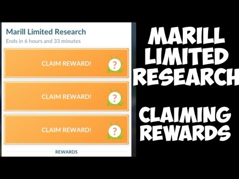 Claiming Marill limited research Rewards - Pokémon go 2021 #shorts
