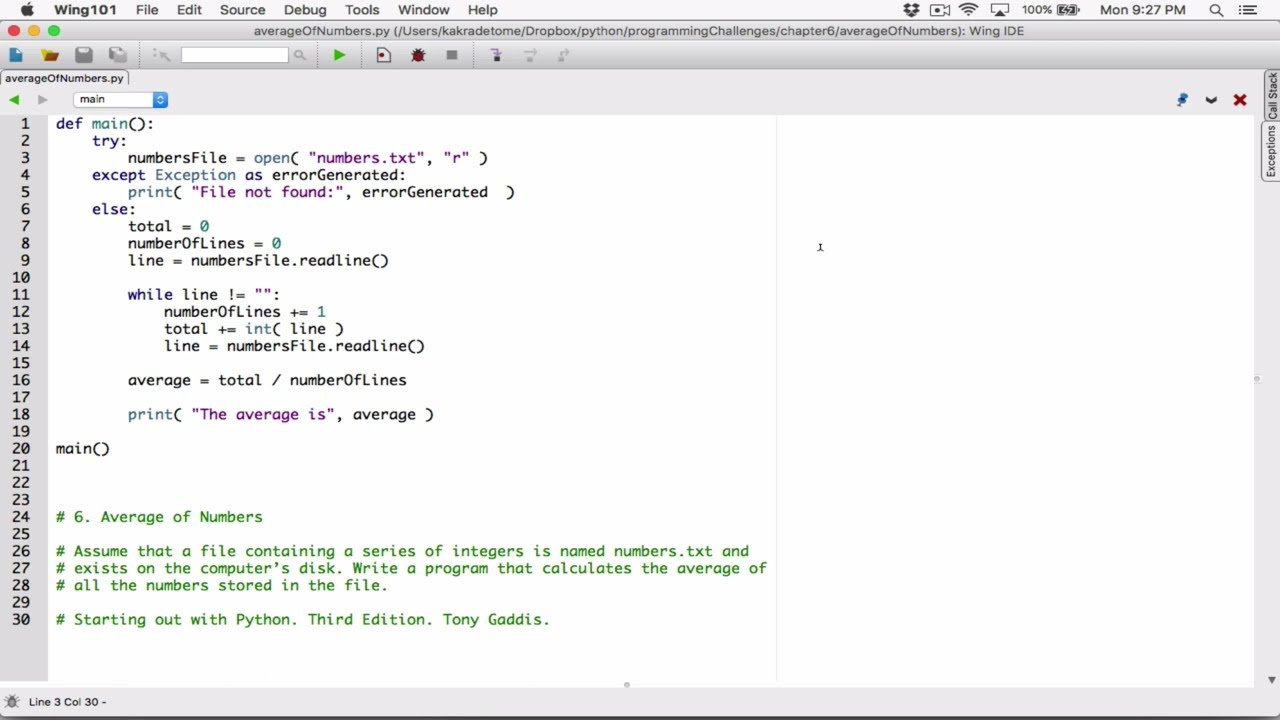 6.6. (Part 3) Average of Numbers - Python - YouTube