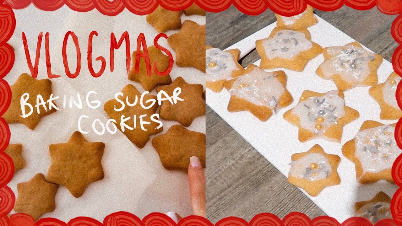VLOGMAS // BAKING FESTIVE SUGAR COOKIES // Charlotte Olivia YouTube