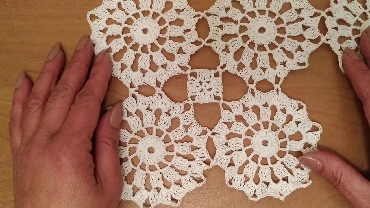 ΜΟΤΙΦ ΜΕ ΒΕΛΟΝΑΚΙ μέρος 1ο crochet motif part 1 - YouTube