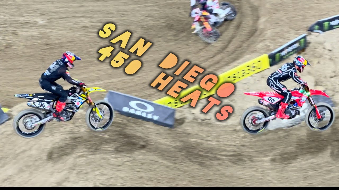 San Diego Supercross 450 Heat Races || Roczen Sexton Prado Tomac Anderson 