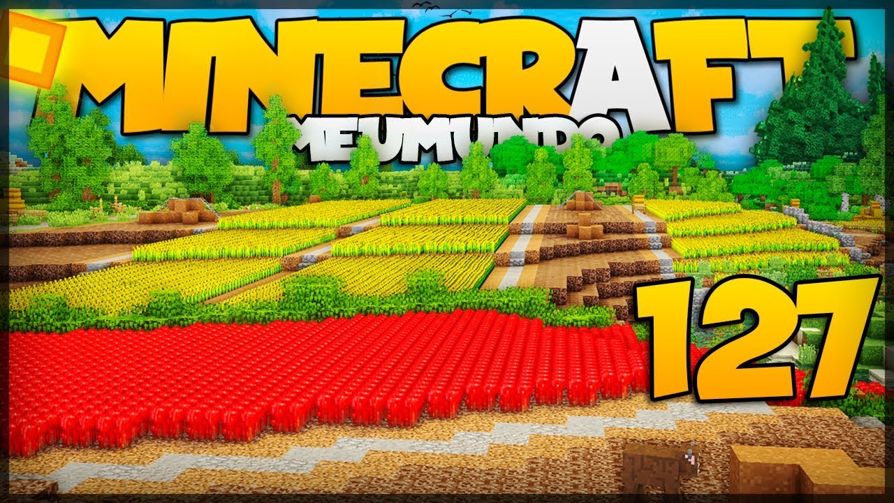 FIZ UMA PLANTAÇÃO GIGANTE NO MINECRAFT 1.15!!! [O Reino perdido