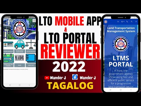 LTO MOBILE APP & LTO PORTAL REVIEWER 2022 | STEP-BY-STEP GUIDE (CELLPHONE VERSION) | Wander J