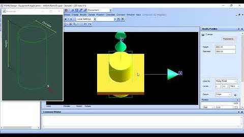 PDMS BEGINNER LESSON 1  HOW TO CREATE EQUIPMENT & SIMPLE MOVING COMMAND