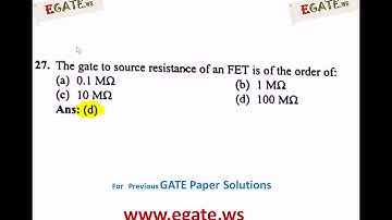 40 Multiple Choice Questions on FET (Part - 2)