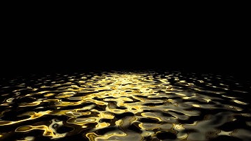 60FPS 4K Golden Water Reflection Travel Animation