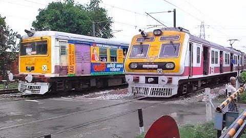 Quick Speedy Different Types EMU Local Trains & Express Trains Skip Through Busy Railgate | IR