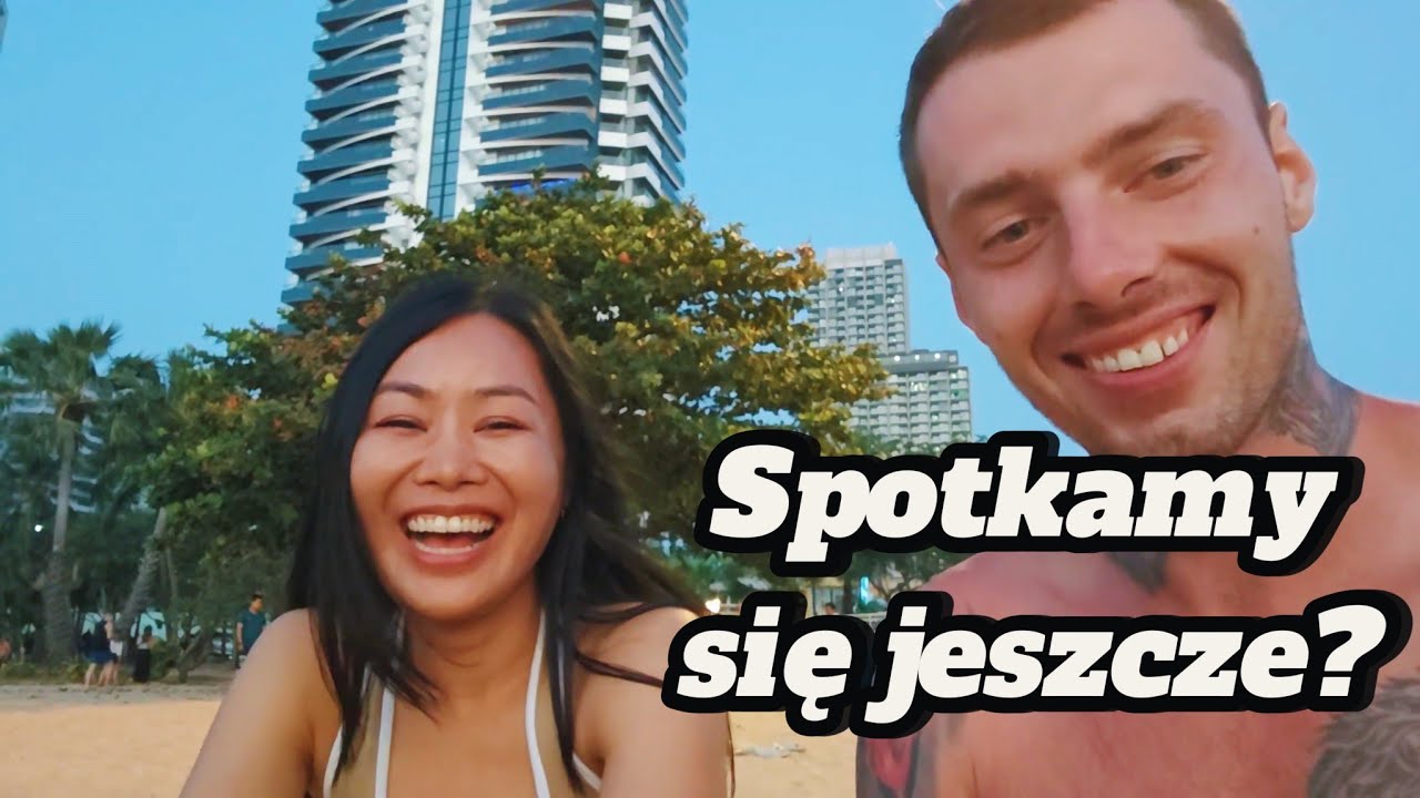 Randka z TAJKĄ NA PLAŻY. Uczy się mówić po polsku