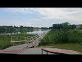 Город Лудза.Самый длинный пантонный мост в Латвии,пляж,набережная.