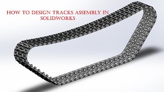 How to Design Tank Tracks in #solidworks  Using the Chain Feature (Step-by-Step #tutorial ) Profile