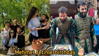 Mehmet Fetihler Sultani Celebrating 37Th Birthday With Wife And Crew On The Set Of Fetihler Sultani