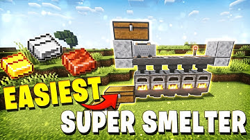 GEMAKKELIJKSTE SUPERSMELTKER Minecraft Java & Bedrock 1.21+!
