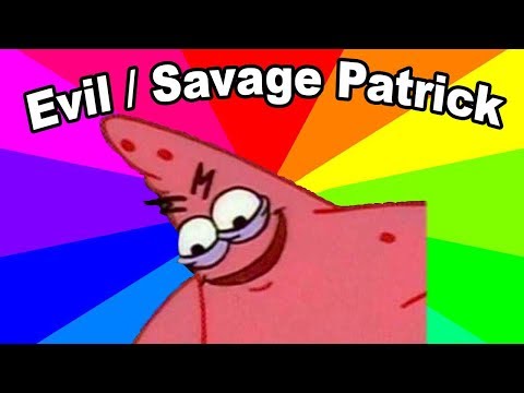 Evil And Savage Patrick Star Meme - The origin of the Malicious Patrick memes  @BehindTheMeme