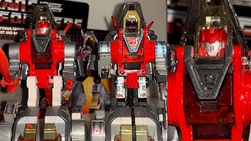 Transformers generation one extremely rare Canadian red faced Slag. G1 original dinobot review slug