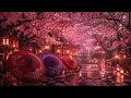 Sakura Umbrella Night 🌸 Japanese Ambient Music for Sleep, Study & Relax