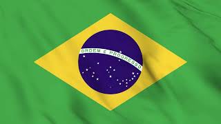 Bandeira do Brasil 4K Brazil Waiving Flag 1 hour