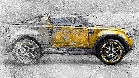 Technical Sketch Effect in few clicks tutorial