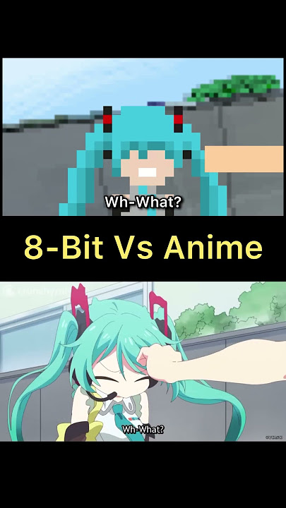 Miku’s Voice 8-Bit Vs. Anime #anime  #hatsunemiku