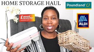 Mini Home Storage Haul| Aldi| Poundstretcher| Charity Shop| Poundland