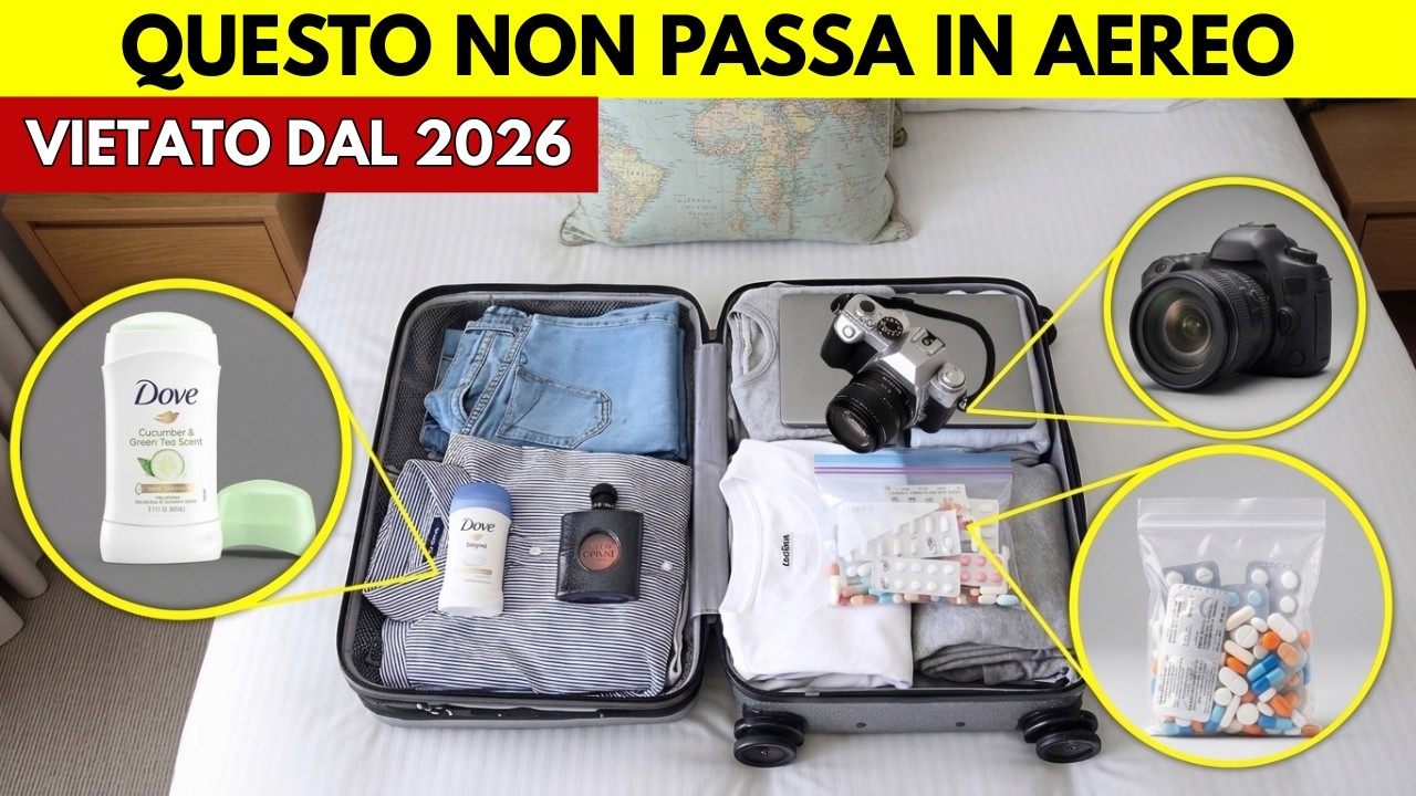 24 oggetti vietati nel bagaglio da stiva nel 2026 (controllo immediato)