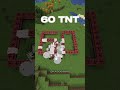 60 TNT EXPLOSION ON MINECRAFT #minecraft #tnt
