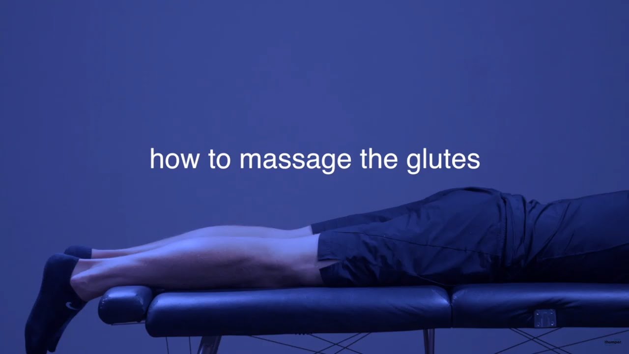 How To Massage The Glutes With A Percussive Massager Deep Tissue Massage For Gluteal Muscles