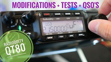 Radioddity QT80 Transceiver: REVIEW + MODIFICATIES + TESTS