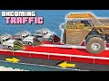 Which vehicle can drive through the oncoming truck traffic in BeamNG Drive? #1