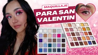 💕 Ojos de Amor: Cut Crease con Corazoncitos para San Valentín con Las Paletas Rosy McMichael