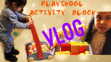 Building Playskool activity block cart vlog