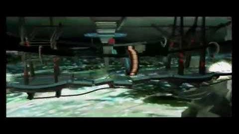 Metroid Prime 2 Echoes - Dark Samus destroys the Sanctuary Fortress Bridge