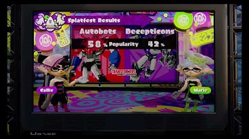 Splatoon - Splatfest #4: Autobots vs Decepticons - Final Results
