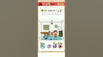 Brain test level 271 he is so angry. calm him down! solution#braintest