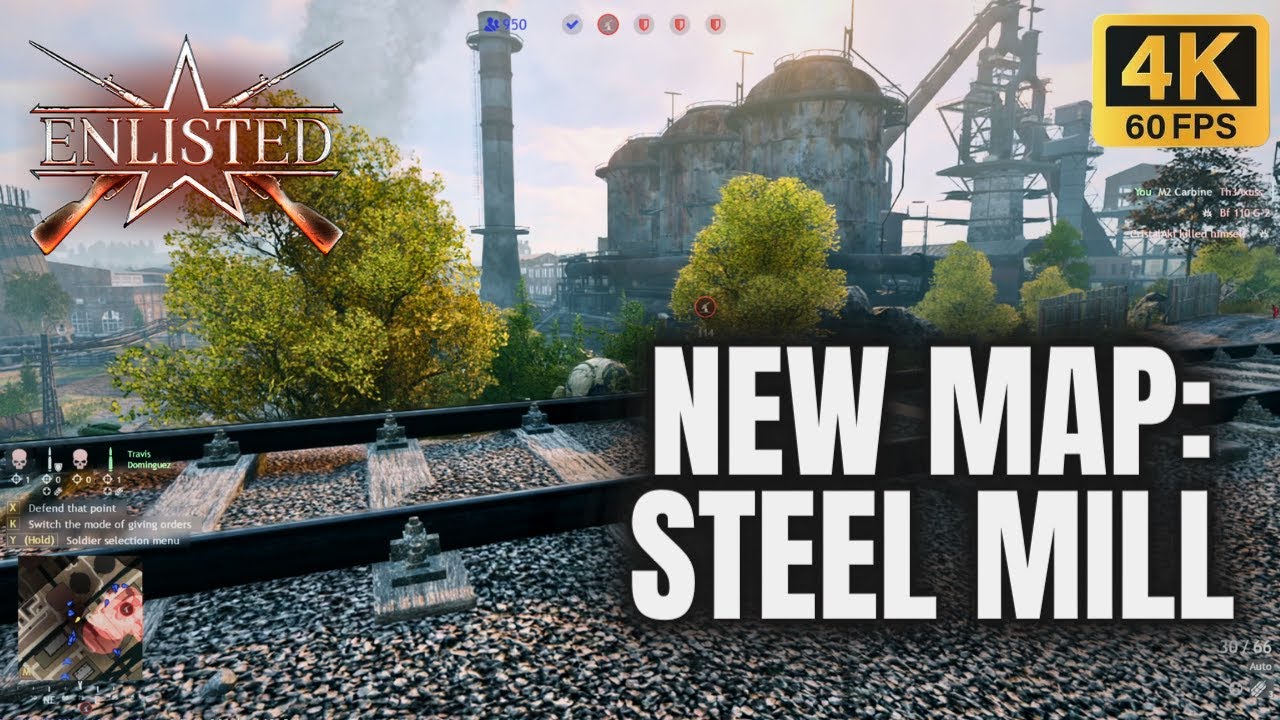 Enlisted Brand New Map Steel Mill North Full 60 fps HD Gameplay
