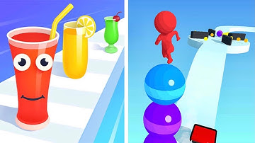 Juice Run Vs Stack Rider Max Big Levels Walkthrough Android iOS Gameplay