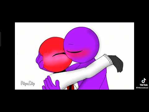 red kiss purple