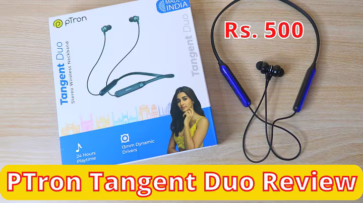 PTron Tangent Duo Neckband Review தமிழில் 🎶 Best Neckband under 500 Rs in Tamil 👍