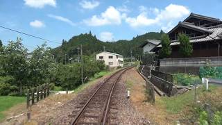 4K cab view  Akechi Railway express train Akechi sta to Ena sta,Gifu pref, Japan