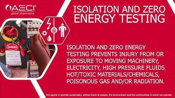 Zero Harm Isolation and energy testing